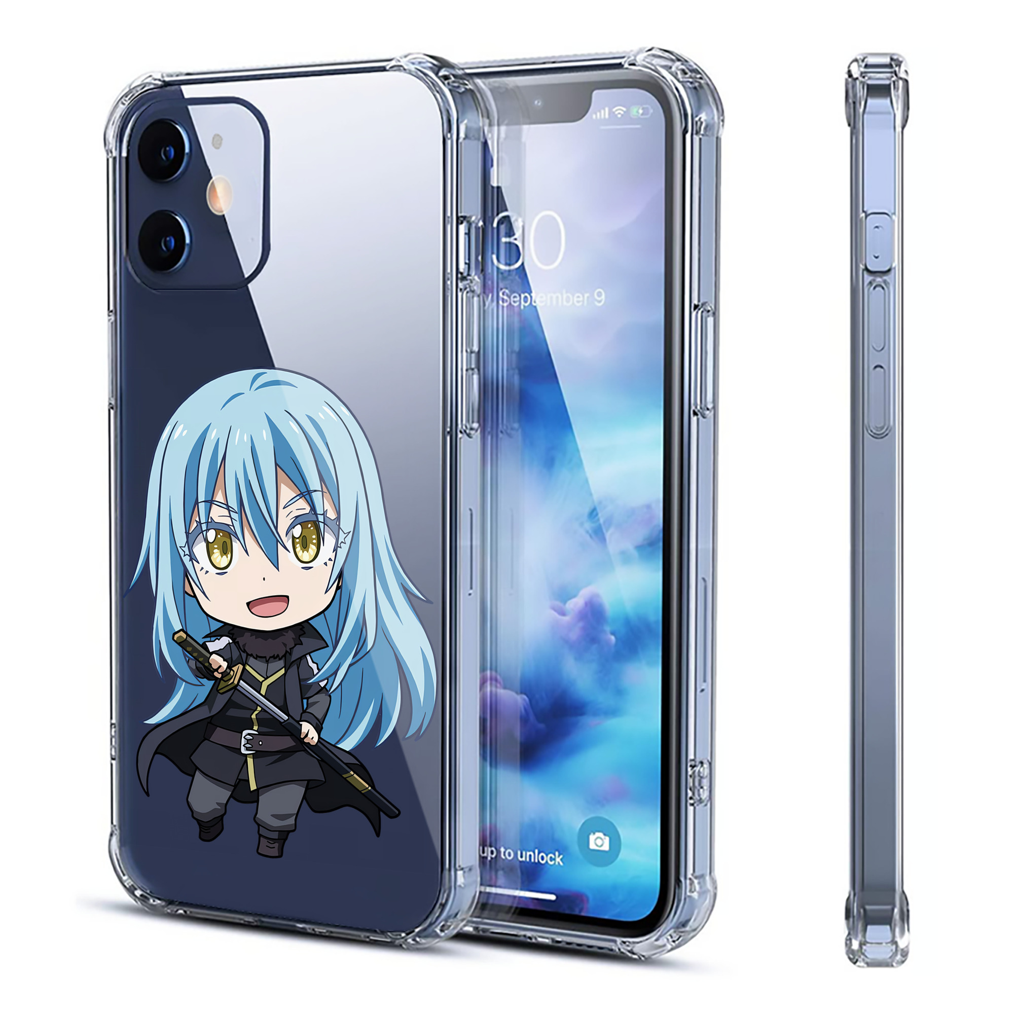 （画像用） 転スラ Regarding Reincarnated to Slime 【iPhone 12シリーズ対応】透明スマホケース（クリアソフトケース）